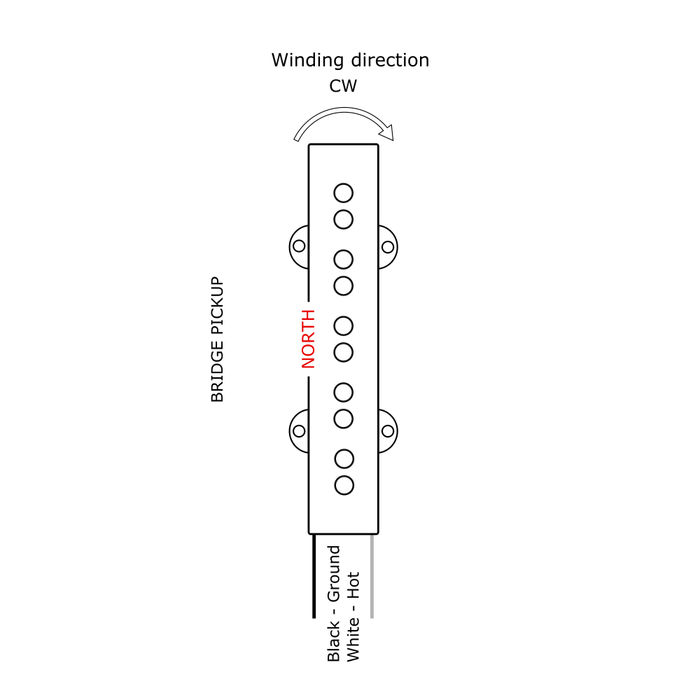 5-string Jazz Bass® style bridge pickup