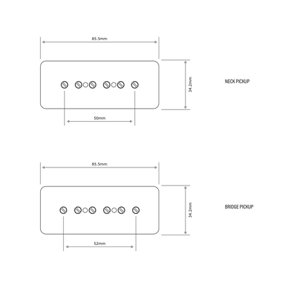 High output P90 Soapbar neck pickup