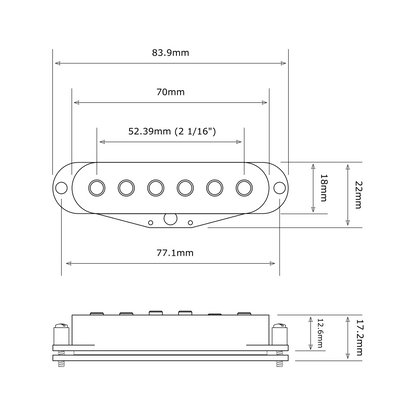 Regular Output Stratocaster® Style bridge pickup